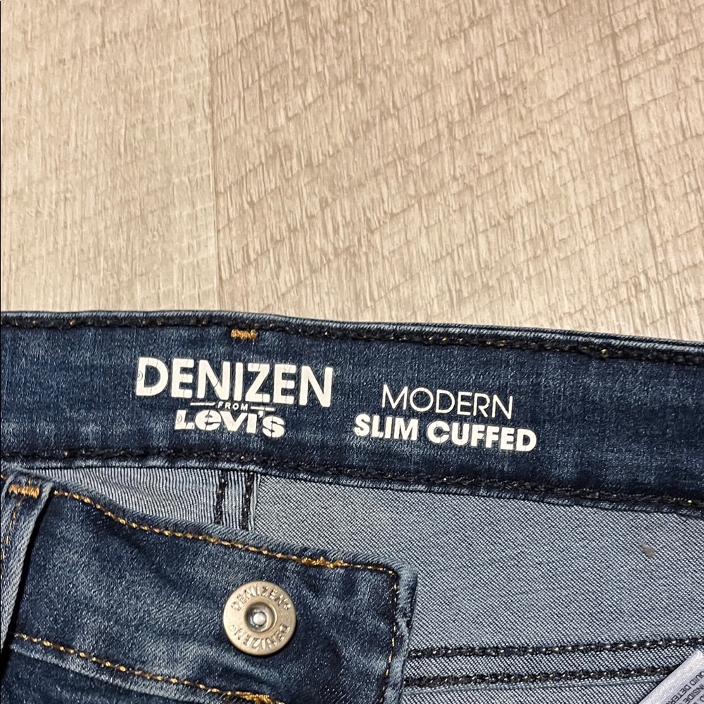 Denizen from Levi's Women's Distressed Dark Blue Jeans - Picture 3 of 5